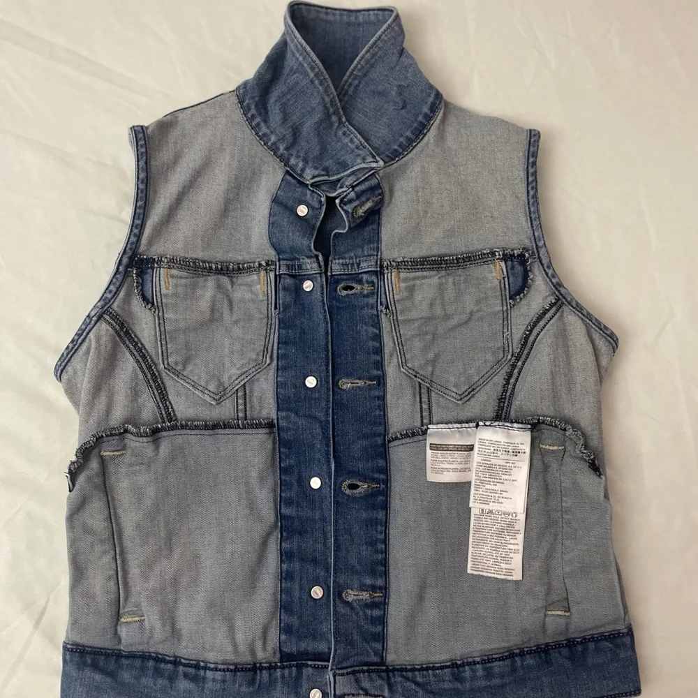 Levi's Washed Blue Denim Vest - Picture 6 of 8